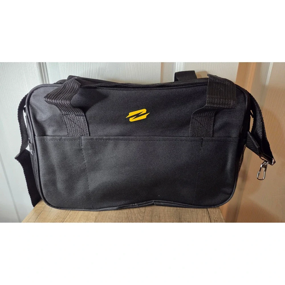 Small Black Gym Bag 14x10 Travel Sport Duffel with Shoulder Strap‎